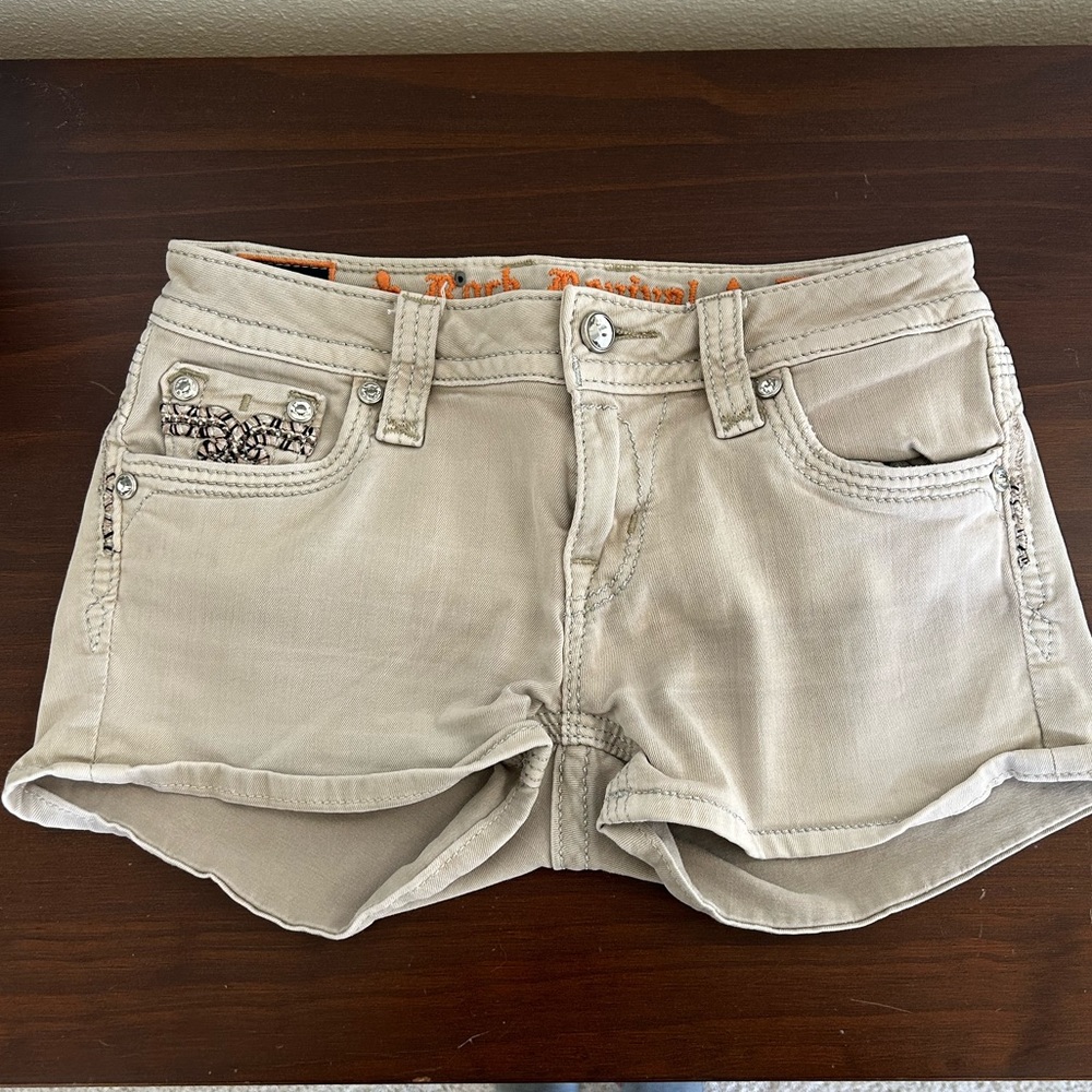Rock Revival Betty Khaki Shorts